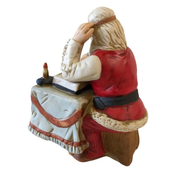 Santa Figurine Music Box Plays You Better Watch Out Boys Girls Naughty Nice List - Picture 9 of 10
